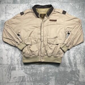 The Cockpit Bomber Type A-2 Jacket Leather Collar Flight Aviator Style Mens L